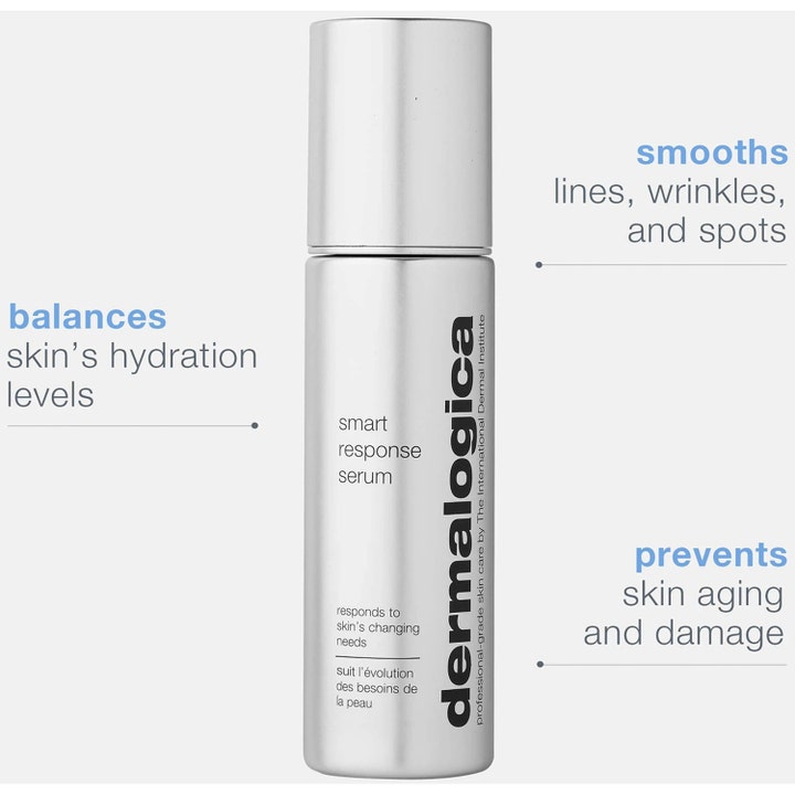 Dermalogica Smart Response Serum 30 ml återfuktande ansiktsserum i silverflaska som motverkar rynkor