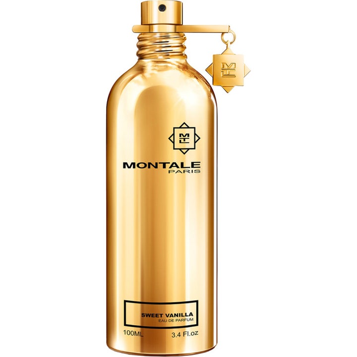 Montale Sweet Vanilla 100 ml signaturdoft i guldglänsande metallflaska med signaturklämma