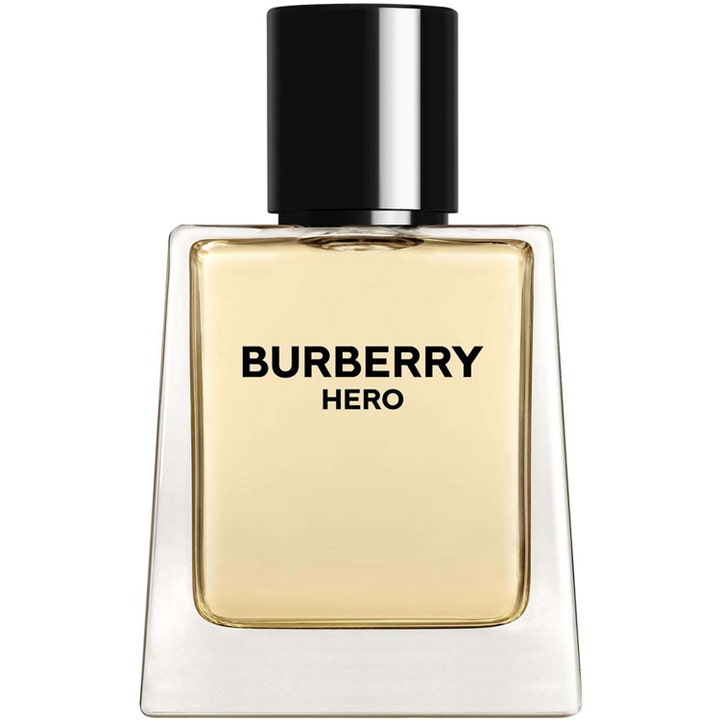Burberry Hero eau de toilette 50 ml elegant träig parfym i stilren glasflaska med svart kork och gyllene vätska