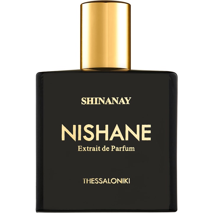 Nishane Shinanay 30 ml extrait de parfum nischparfym unisex i en svart blank glasflaska med guldlock