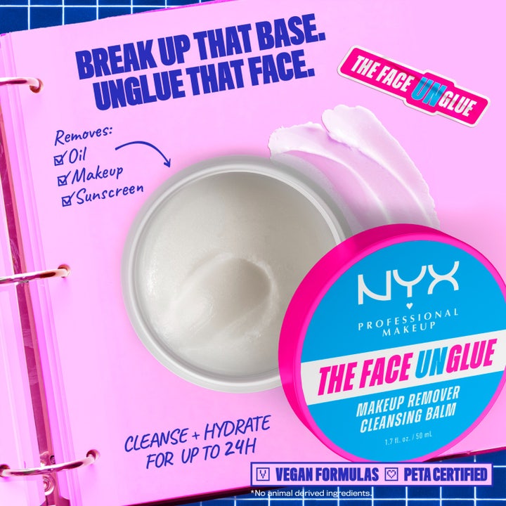 NYX Professional Makeup Face Unglue 50 ml rengöringsbalm i burk med krämig vit textur som tar bort smink