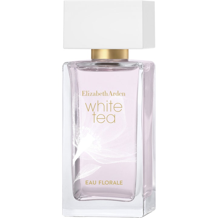 Elizabeth Arden White Tea Eau Florale 50ml blommig parfym i hög glasflaska med rosa vätska och vitt lock