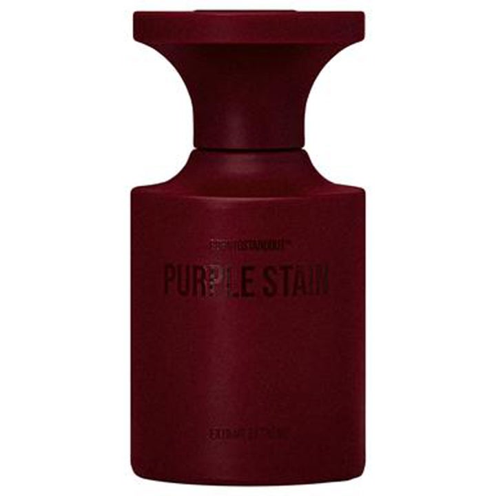 BornToStandOut Purple Stain Extrait Extrême 50 ml nischparfym unisex i en matt vinröd flaska med brett lock