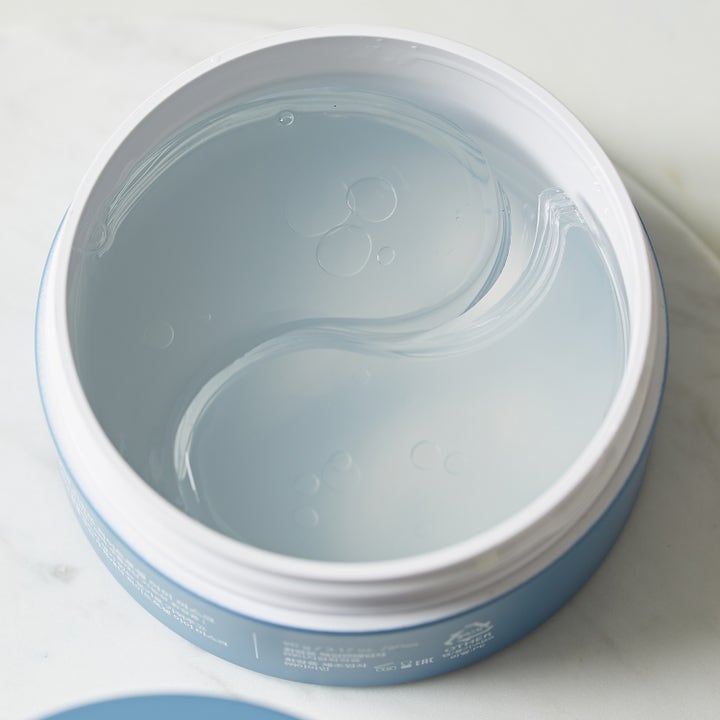 Dr Ceuracle Hyal Reyouth Hydrogel Eye Mask 60 st återfuktande anti-rynk ögonmask med ljusblå gelpatches i en rund burk