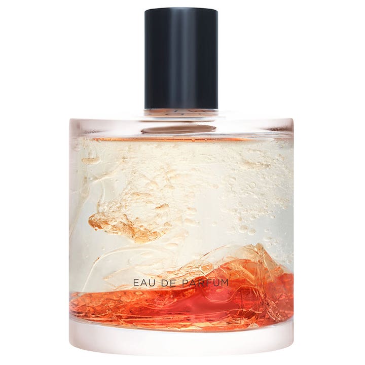 Zarkoperfume Cloud Collection 100ml edp i glasflaska med svart kork och molnliknande orange och klar vätska