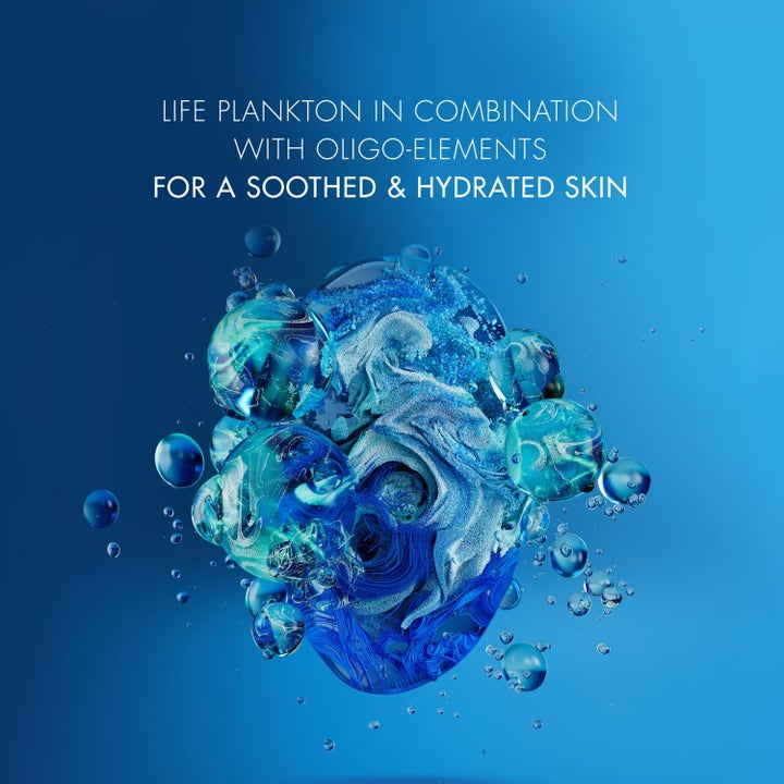 Biotherm Homme Aquapower återfuktande ansiktskräm med Life Plankton och blå bubblor som lugnar huden