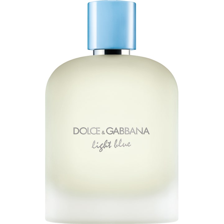 Dolce & Gabbana Light Blue Pour Homme 200 ml frisk sommarparfym herr i flaska av frostat glas med ljusblå kork