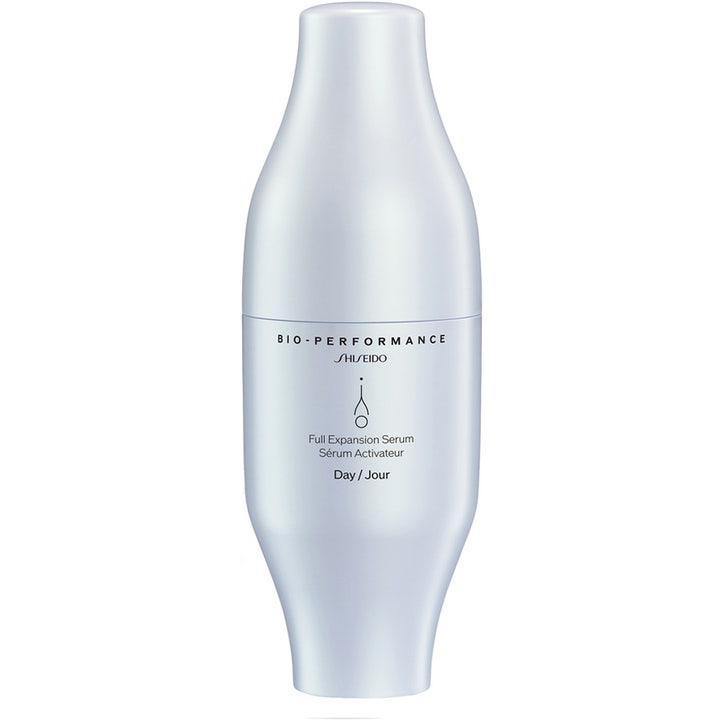 Shiseido Bio-Performance Skin Filler 30 ml volymfiller i en pärlemorskimrande flaska för daglig användning
