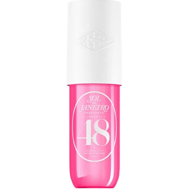 Sol de Janeiro Cheirosa 48 Perfume Mist 90 ml uppfriskande kroppsspray i rosa genomskinlig flaska med vitt lock