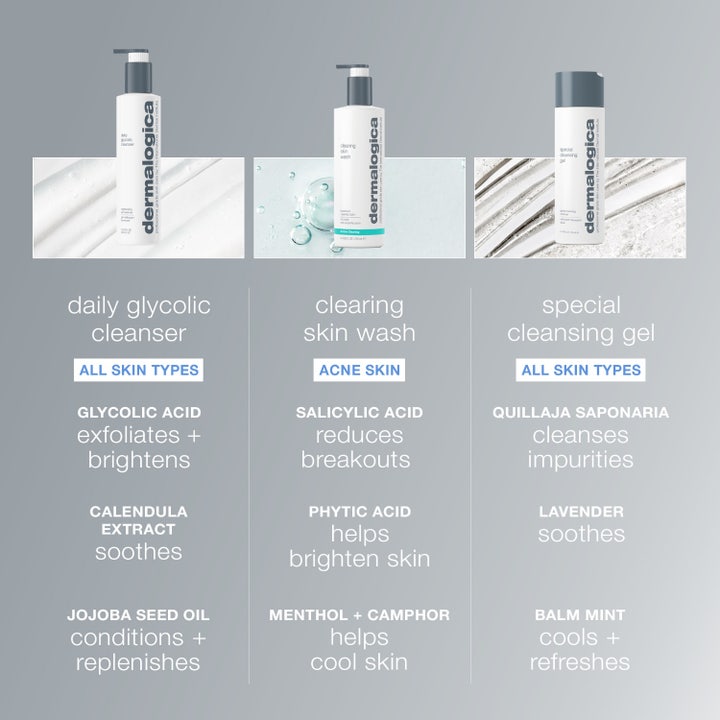 Dermalogica Daily Glycolic Cleanser 295 ml ger lyster när gelén pumpas ut i handen för ansiktsrengöring.