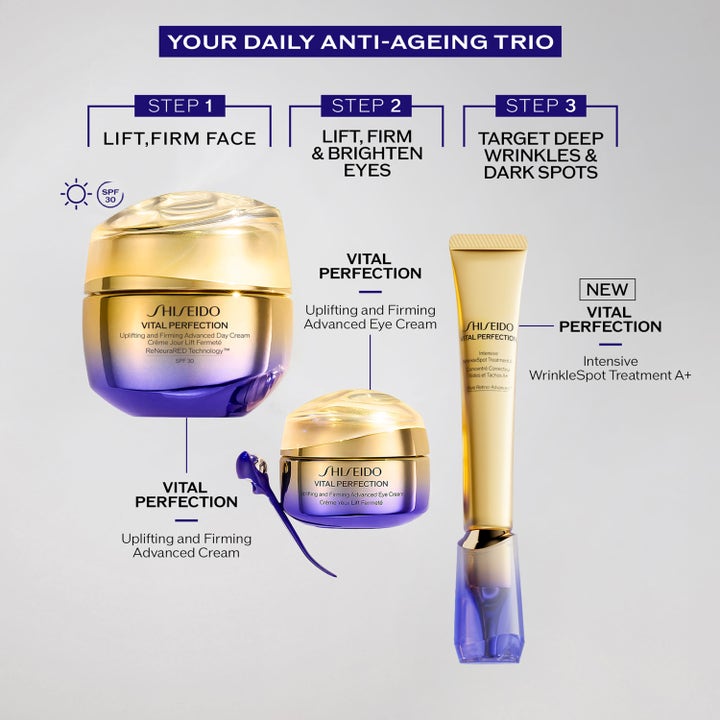 Shiseido Vital Perfection Intensive Wrinklespot Treatment A+ 20 ml i tub i en hudvårdsrutin mot rynkor