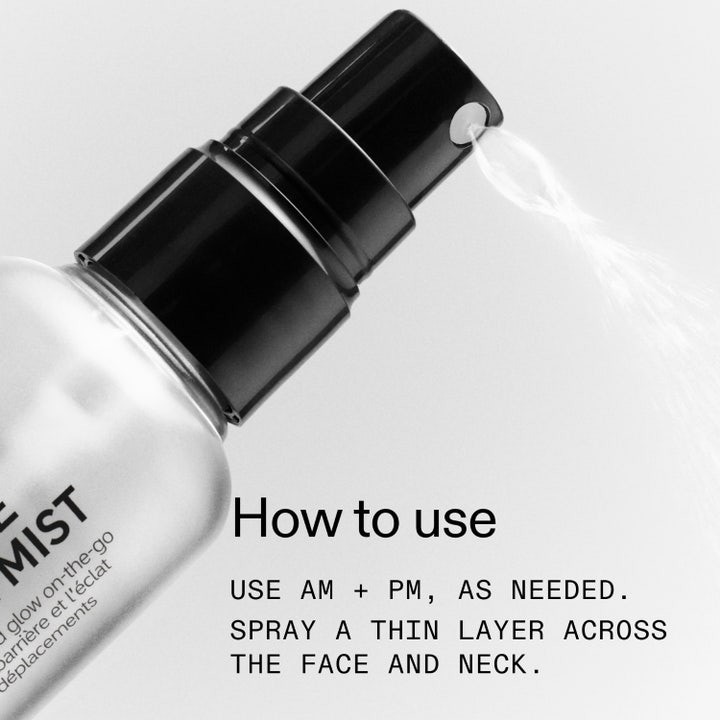The INKEY List Hydro-Surge Dewy Face Mist 75 ml återfuktande face mist ger lyster och 12 timmars hydrering på frisk hy.