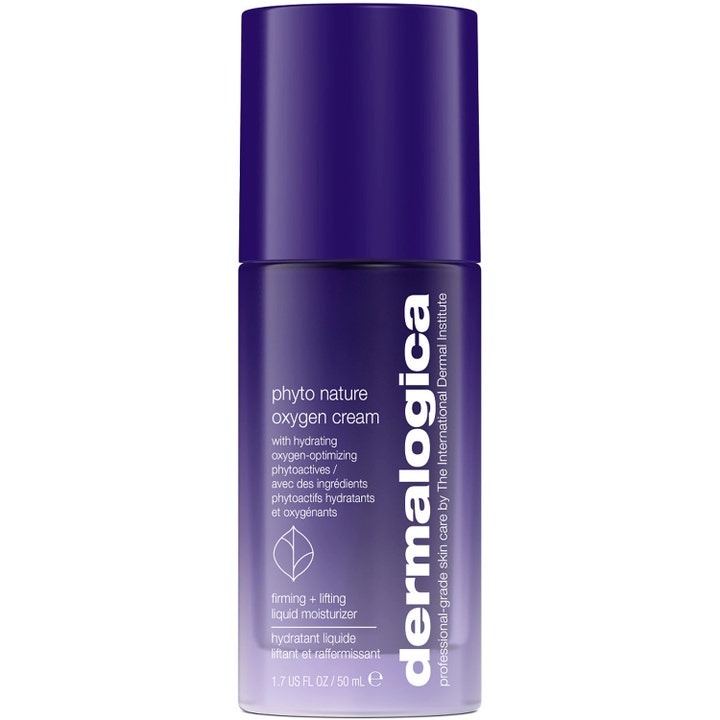 Dermalogica Phyto Nature Oxygen Cream 50 ml lyftande återfuktande ansiktskräm i lila pumpflaska som ger syresättning
