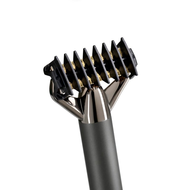 BaByliss Super X Metal X Blade 1 st skäggtrimmer för jämn rakning med svart distanskam och guldiga blad