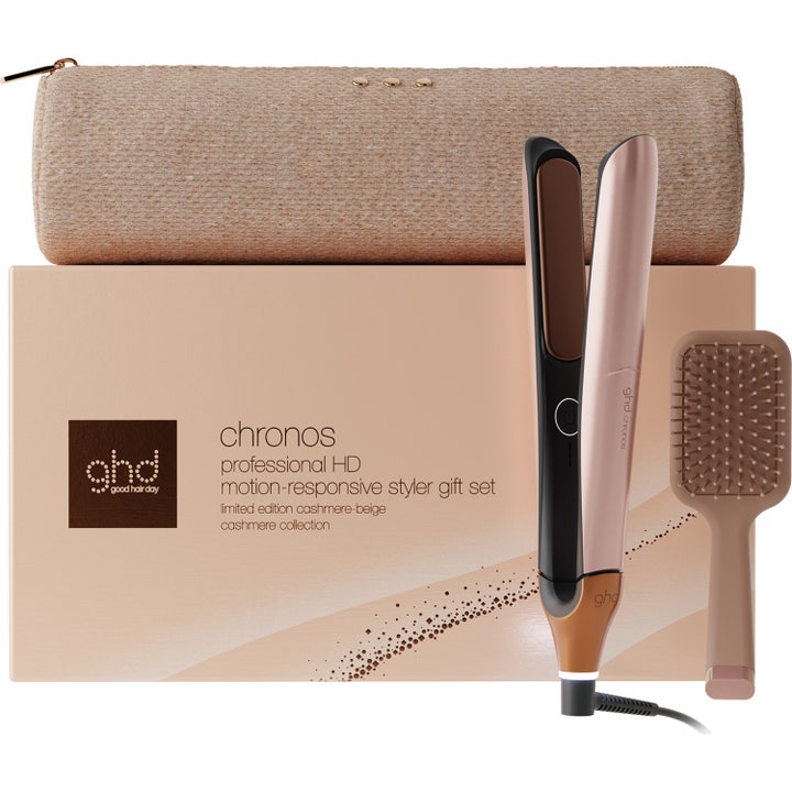 Chronos Hair Straightener - Festive Gift Set in Cashmere Beige