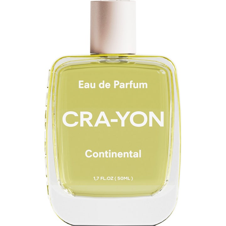 CRA-YON Continental 50 ml Eau de Parfum i genomskinlig glasflaska med gulgrön vätska och silvrigt lock
