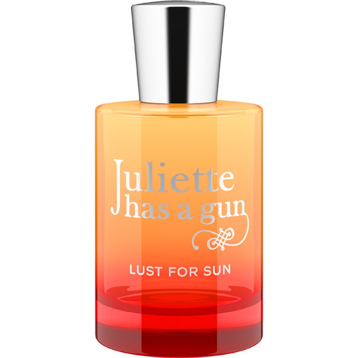 Juliette has a gun Lust For Sun 50ml edp i en gul orange och röd tonad glasflaska med silverlock