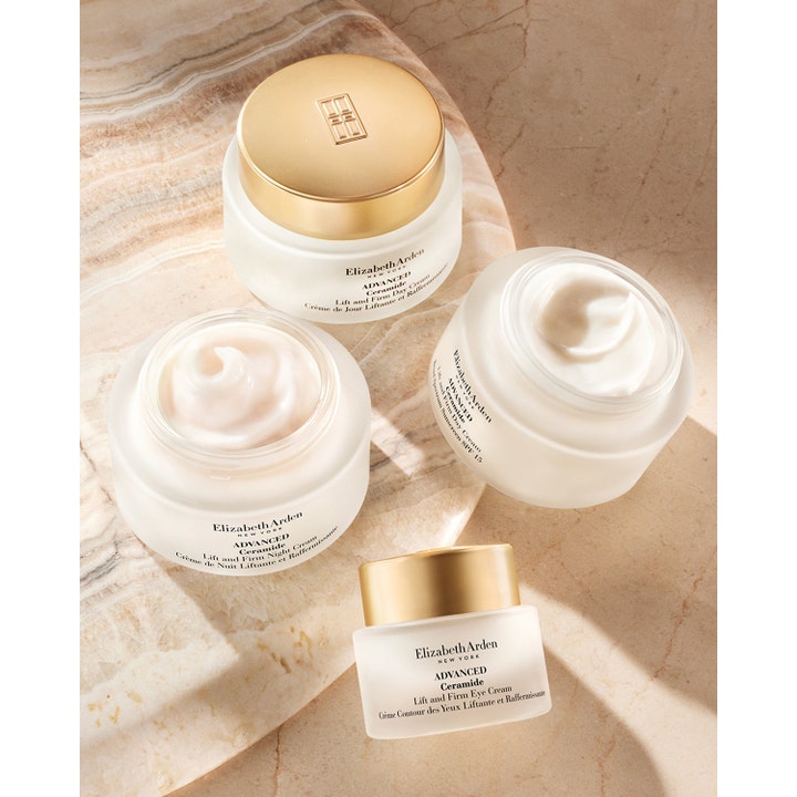 Elizabeth Arden Ceramide Lift & Firm Advanced Day Cream 50 ml uppstramande dagkräm med ceramider i eleganta glasburkar