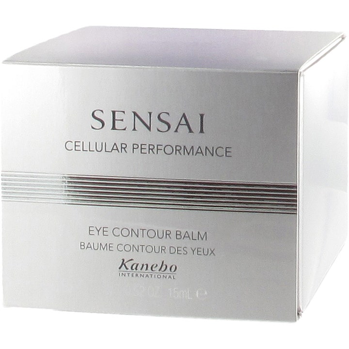 Sensai Cellular Performance Eye Contour Balm 15 ml ögonkräm mot rynkor och påsar i en lyxig silverfärgad ask.