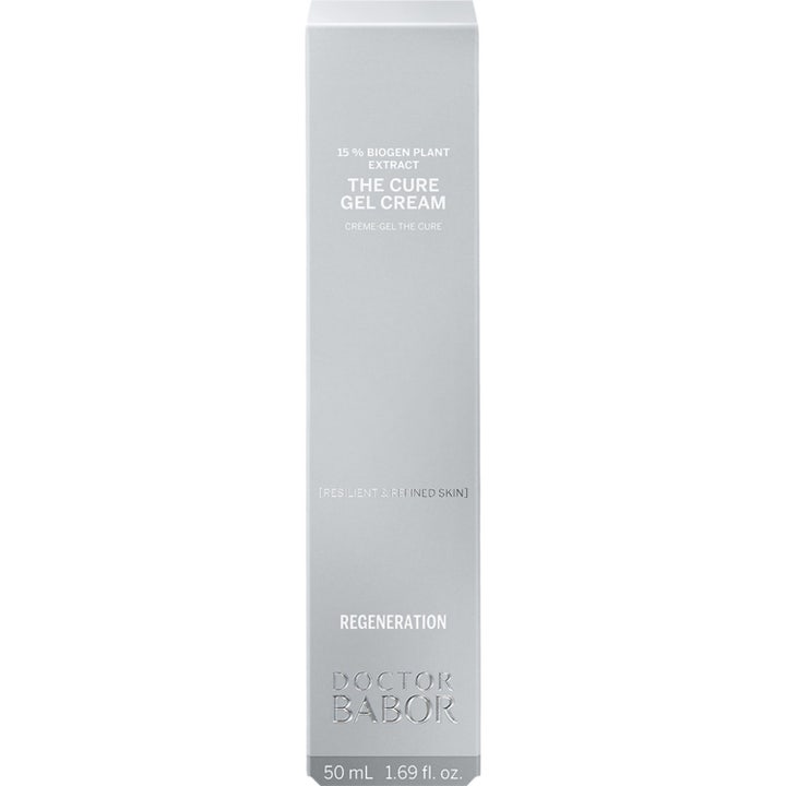 Babor DOC The Cure Gel Cream 50 ml babor ansiktskräm anti age i en silvrig ytterkartong med biogen plant extract