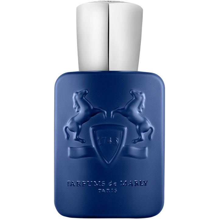 Parfums de Marly Percival Eau de Parfum 75 ml träig parfym i en elegant blå flaska herr parfym med silverlock