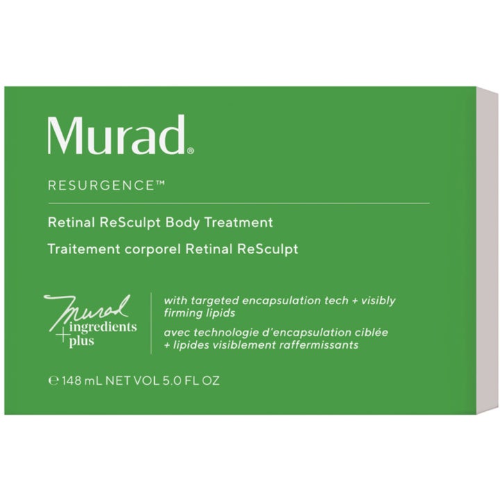 Murad Retinal ReSculpt Body Treatment 148 ml uppstramande kroppsvård i en grön ytterförpackning med vit text.