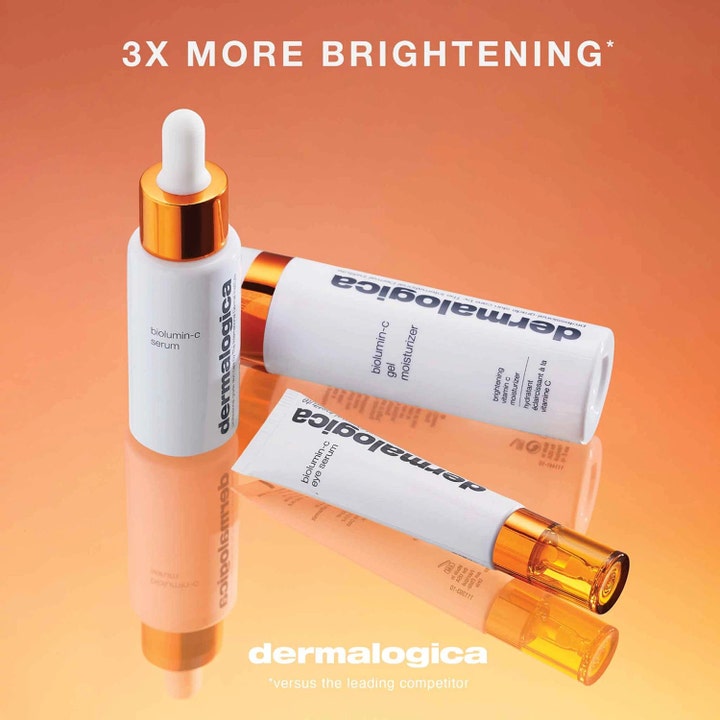 Dermalogica BioLumin-C Eye Serum 15 ml ljusande antioxidant ögonserum i vit tub med orange detaljer