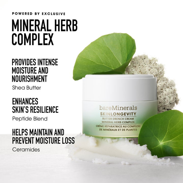 bareMinerals Skinlongevity Restorative Rich-Cream 50 ml återfuktande dagkräm med sheasmör som ger intensiv näring