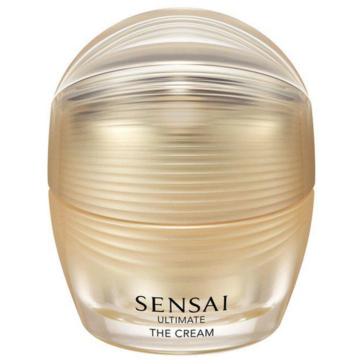 Sensai Ultimate The Cream 40ml anti-age kräm för fastare hud i en guldskimrande rundad lyxburk som ger lyster och fukt