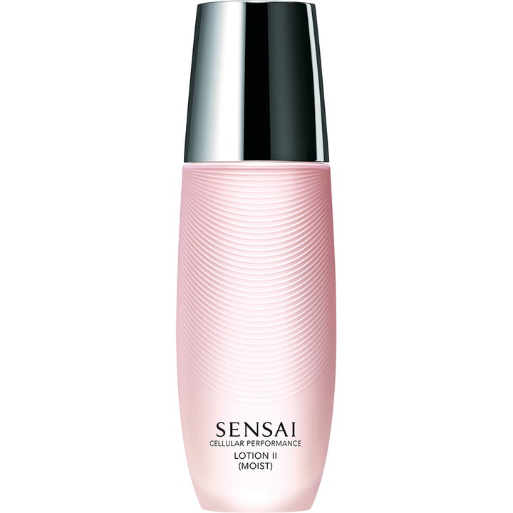 Sensai Cellular Performance Lotion II 125ml cellförnyande återfuktande hudvård i rosa flaska med vågig textur