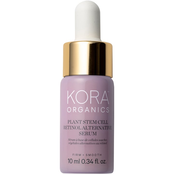 KORA Organics Plant Stem Cell Retinol Alternative Serum 10 ml växtbaserat retinol i lila glasflaska med guldkork