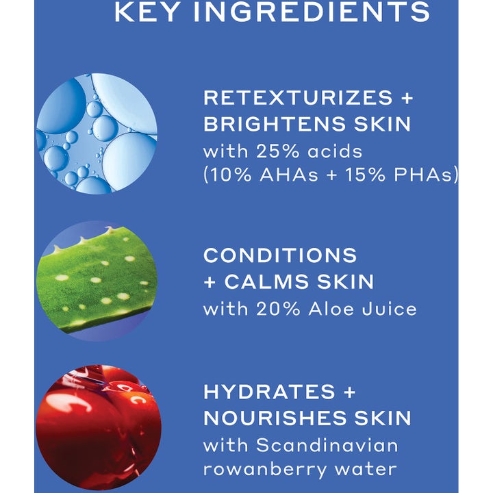 Ole Henriksen Dewtopia 25% Acid Flash Facial 50 ml syrabehandling ansikte med aloe juice och rönnbärsvatten