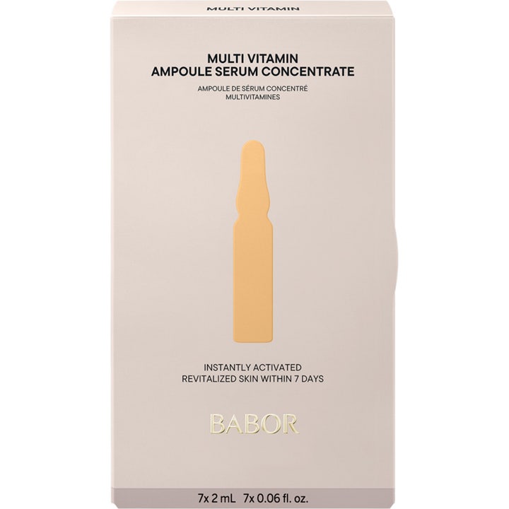 Babor Multi Vitamin 14 ml multivitamin babor ampuller behandling i beige ask som skapar en revitaliserad hud.