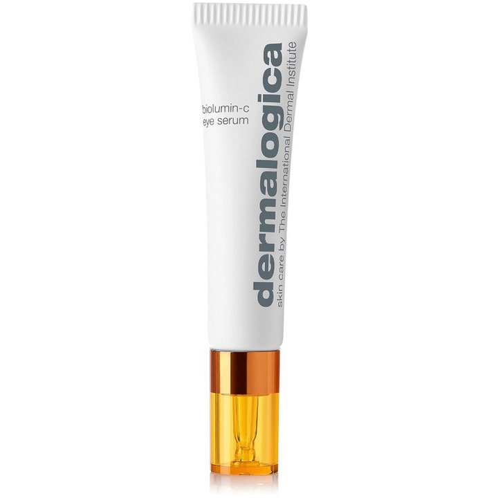Dermalogica BioLumin-C Eye Serum 15ml ljusande antioxidant ögonserum i vit plasttub med orange lock