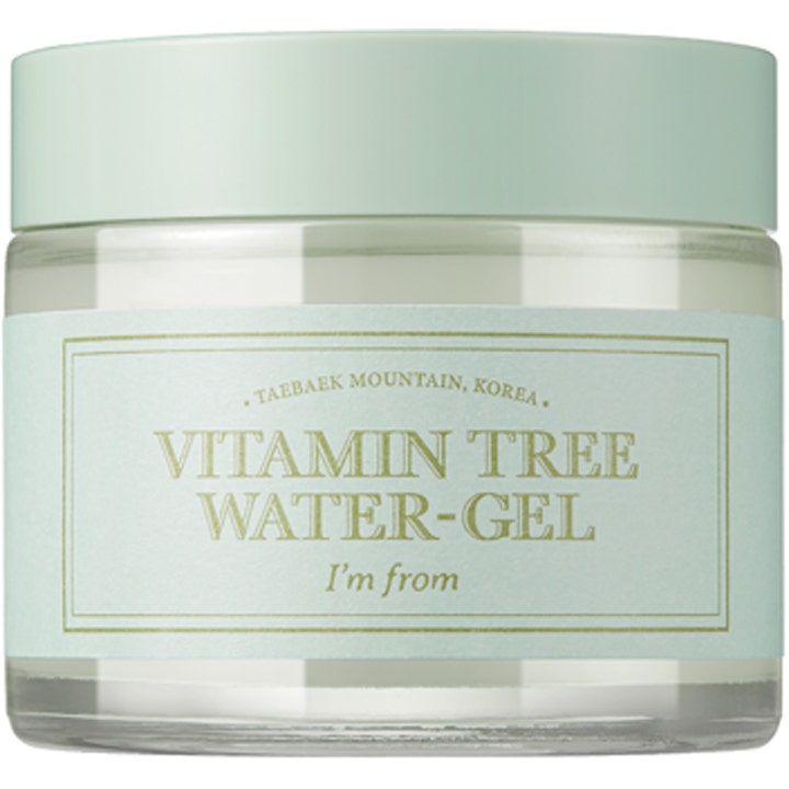 I'm from Vitamin Tree Water-gel 75 g fuktgivande gel i glasburk med ljusgrönt lock och matchande etikett