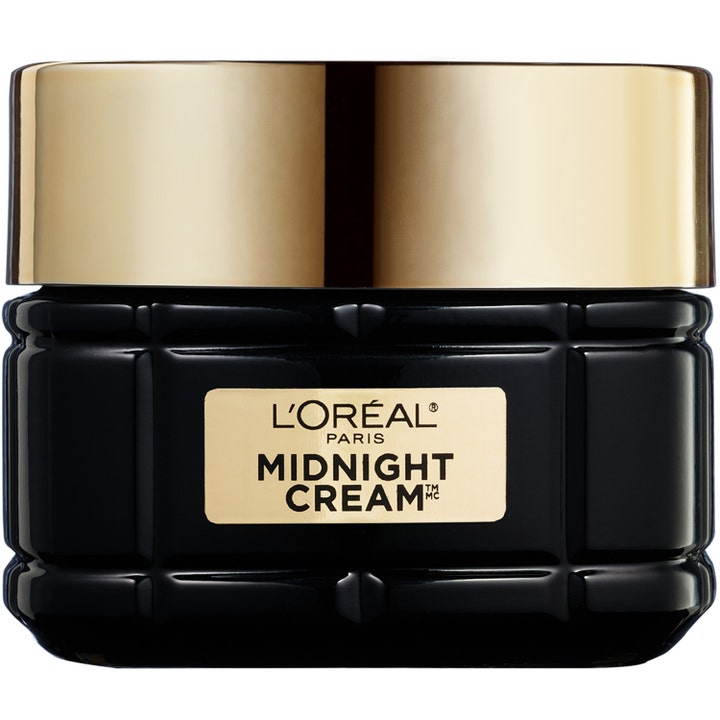 L'Oréal Paris Age Perfect Cellförnyelse Midnight Cream 50 ml nattkräm i lyxig svart glasburk med guldfärgat lock