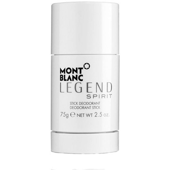 Montblanc Legend Spirit 75g deo stick ger en maskulin doft i en stilren vit hylsa med svart text