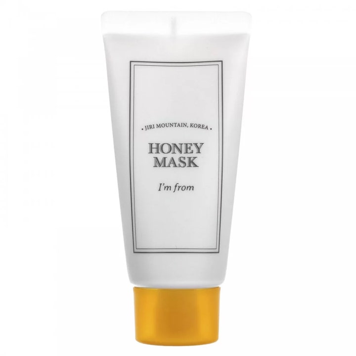 I'm from Honey Mask närande ansiktsmask med honung i vit tub med guldlock som ger huden lyster och näring