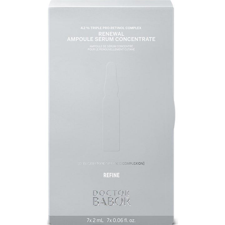 Babor DOC Renewal Ampoule Serum Concentrate 14 ml ampull antiaging behandling med sju vita glasampuller i grå ask
