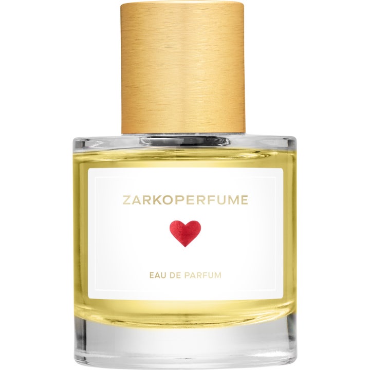 Zarkoperfume Sending Love 50 ml söt dagparfym i glasflaska med rött hjärta och gulddetalj eau de parfum dam
