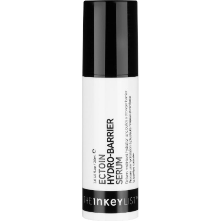 The Inkey List Ectoin Hydro-Barrier Serum 30ml barriärstärkande serum i vit och svart cylinderflaska