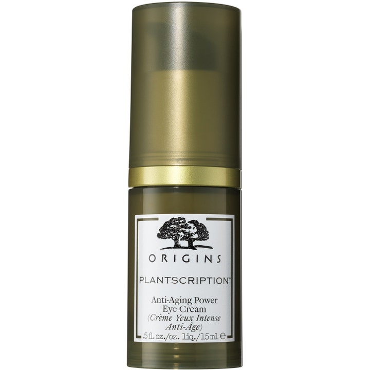 Origins Plantscription Anti-Aging Power Eye Cream 15 ml djupverkande ögonkräm mot rynkor i mörkgrön pumpflaska