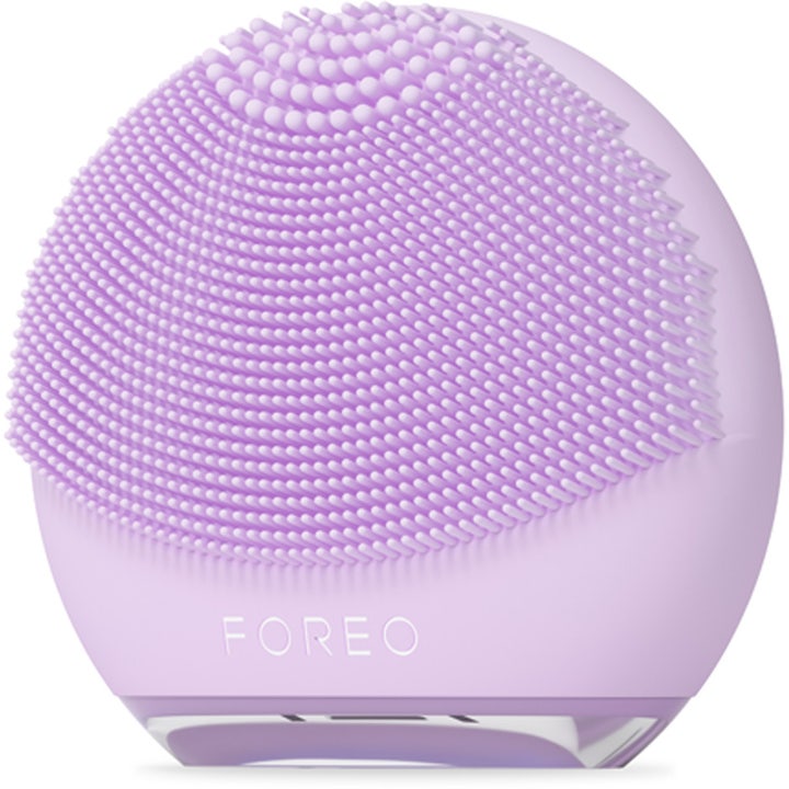 FOREO LUNA 4 go Lavender 1 st ansiktsrengöring elektronisk foreo lila rengöringsborste i mjukt silikon
