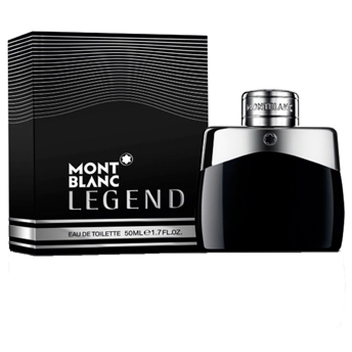 Montblanc Legend 50 ml eau de toilette parfym herr i svart flaska med silverdetaljer och matchande ytterförpackning