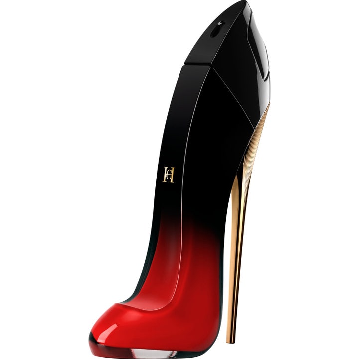 Carolina Herrera Very Good Girl Elixir 50 ml blommig parfym i en röd och svart stilettklack med guldfärgad häl