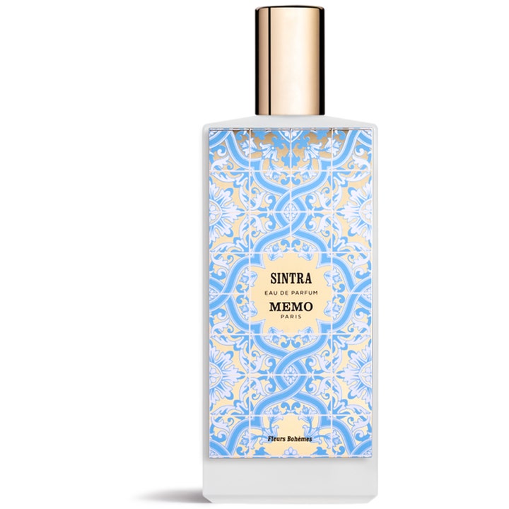 Memo Paris Sintra Eau de Parfum 75 ml designer niche parfym i vit flaska med guldlock och blått kakelmönster