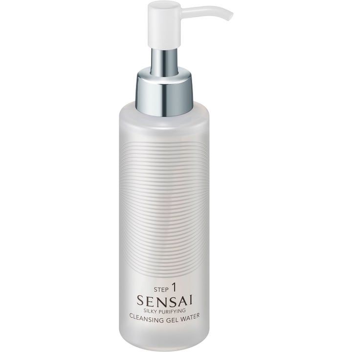 Sensai Silky Purifying Cleansing Gel Water 150ml rengörande ansiktstvätt som ger klar hy i frostad flaska med vit pump