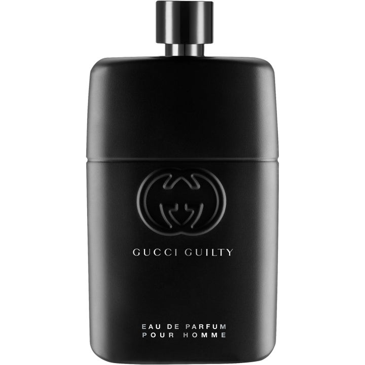 Gucci Guilty Pour Homme 150 ml exklusiv eau de parfum herr i matt svart flaska med präglad logotyp