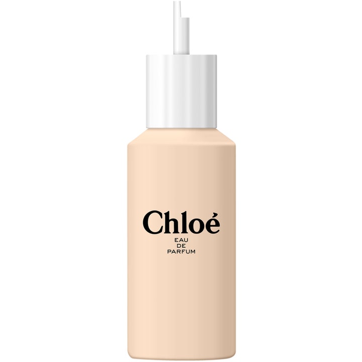 Chloé Chloé Eau de Parfum 150 ml Chloé parfym refill i en beige flaska med vitt lock och smalt munstycke