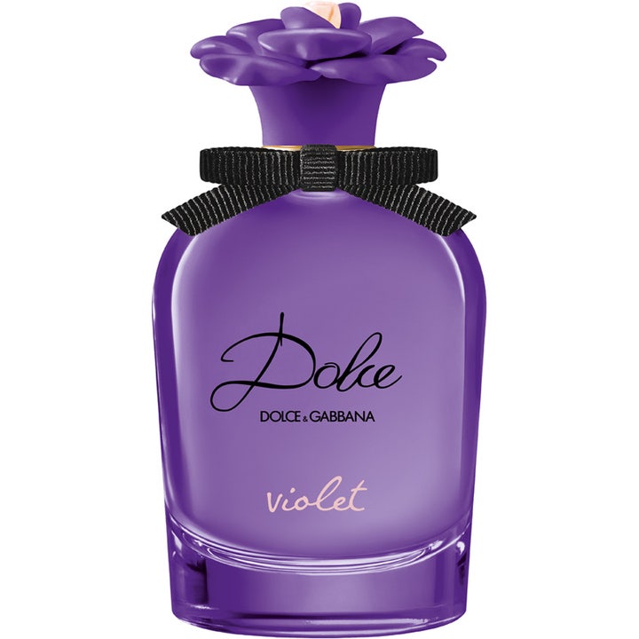 Dolce & Gabbana Dolce Violet Eau de Toilette 50 ml designerparfym med violett i lila flaska med blomlock och svart rosett
